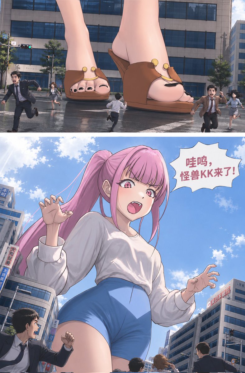 jackeygts's tweet photo. 女巨人来袭 #giantess #巨大娘 https://t.co/Cnpe8bxWBe