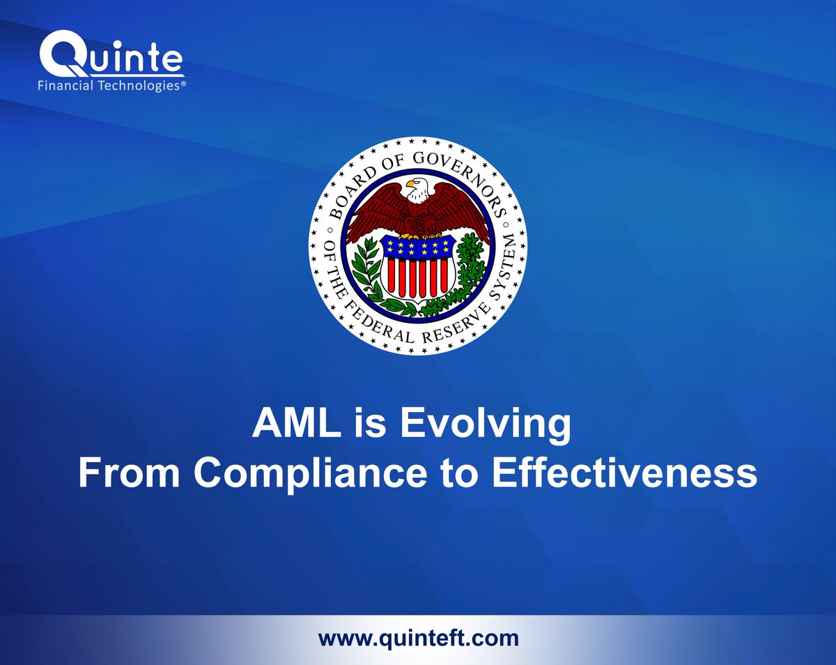 quintefintech's tweet photo. The @federalreserve has proposed amendments to AML/CFT program requirements, signaling a shift from regulatory compliance toward program effectiveness, risk-led approaches, stronger governance, and measurable outcomes.

Read more: https://t.co/59KqSPY0Nh

#AML #FinancialCrime https://t.co/XDDaPjj1Rb