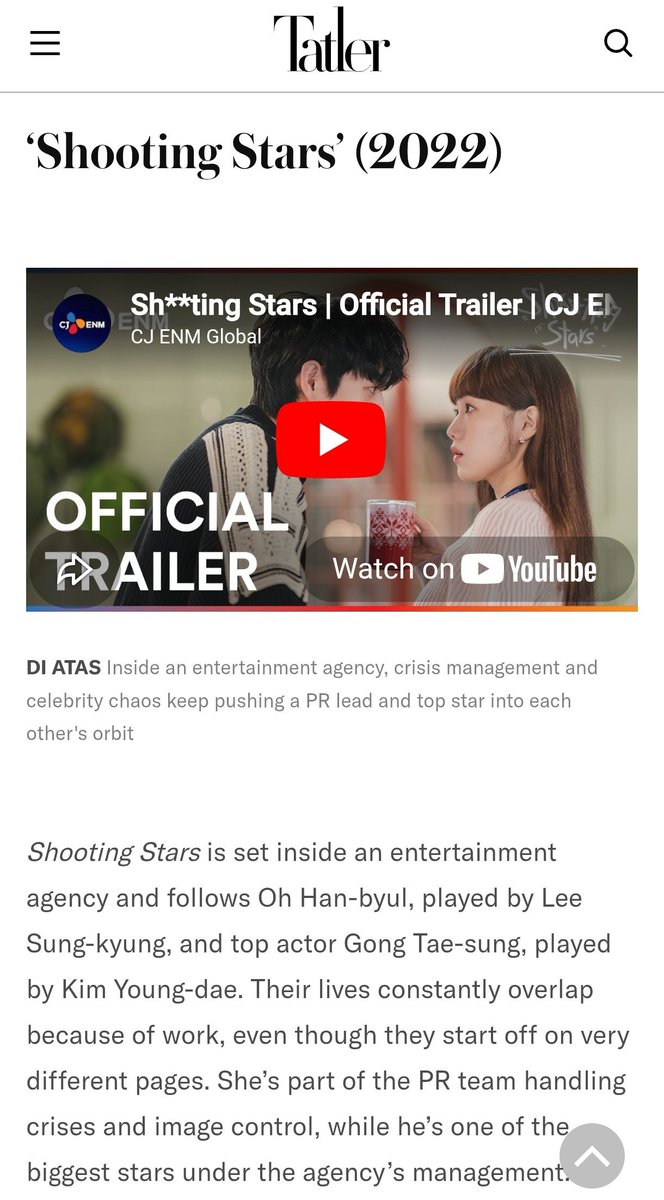 JJaeyumixx's tweet photo. Best office romance K-dramas with happy endings

#ShootingStars 
#KimYoungDae
#LeeSungKyung 

https://t.co/w5UdPXDtO7 https://t.co/rVK5blK5th