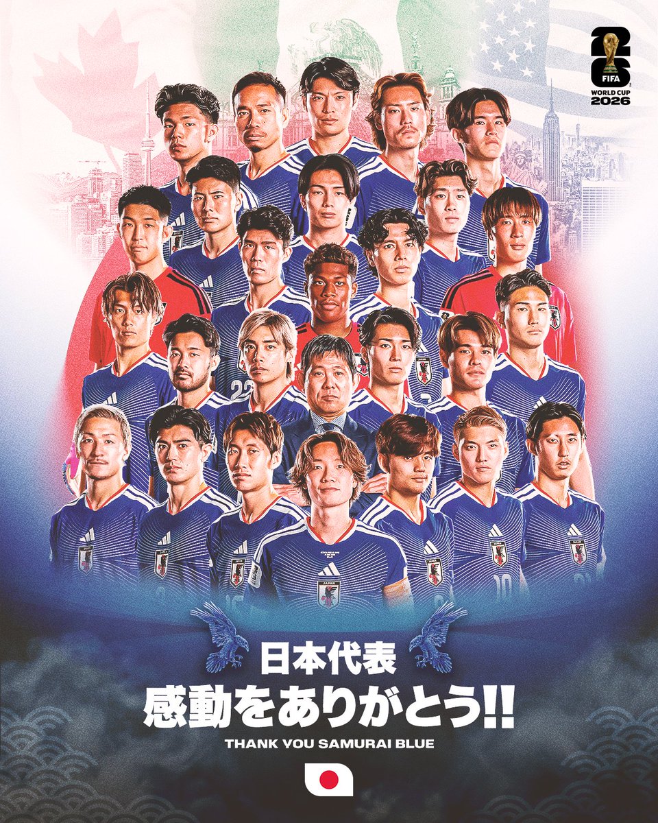 FIFAWorldCup_JP's tweet photo. ありがとう、日本代表 🇯🇵🔵🗾

#FIFAWorldCup https://t.co/5xTh1q6XLR
