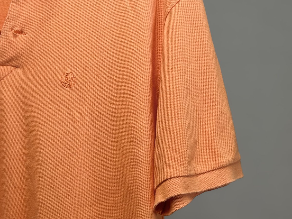 hermes orange polo shirt エルメスのポロシャツ アイコニックな