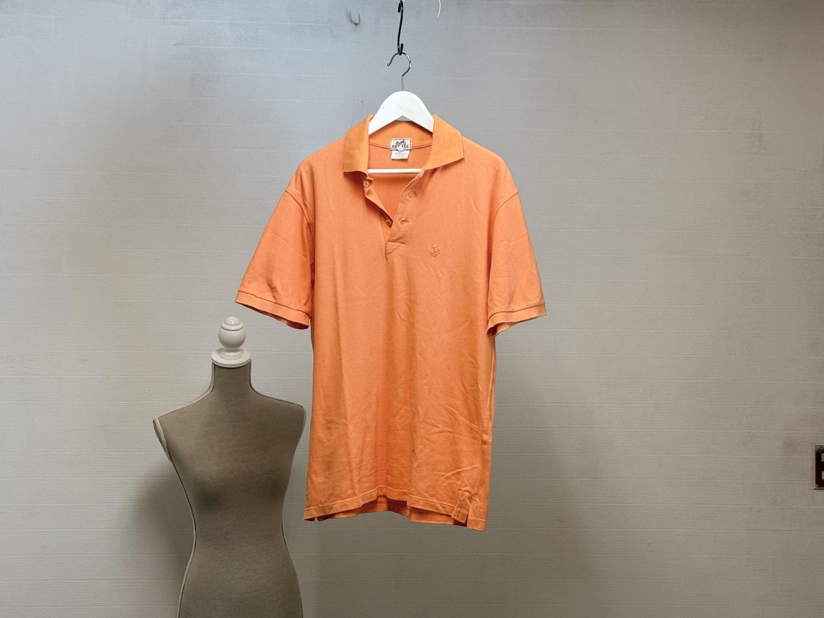 hermes orange polo shirt エルメスのポロシャツ アイコニックな