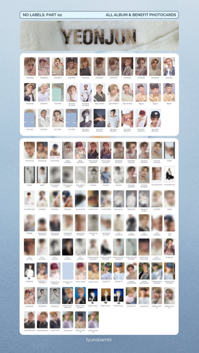tyunsbambi's tweet photo. #YEONJUN NO LABELS: PART 02 - Photocard Template #연준 포토카드 리스트  

Updated with dingo music, kr lucky draws, release party and misc previews
   https://t.co/MPKMZ5mhCK 

tomorrow x together txt yeonjun template photocard no labels solo https://t.co/FfI9Hb68ds