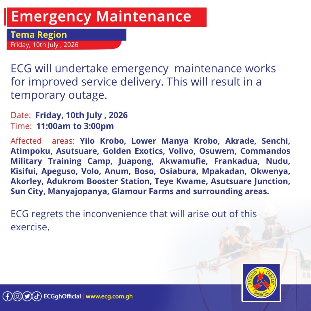 Electricity Company of Ghana Ltd tweet media