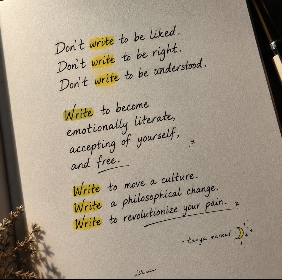 Literatureomar's tweet photo. Don’t write to be liked https://t.co/mUM2buZaLP