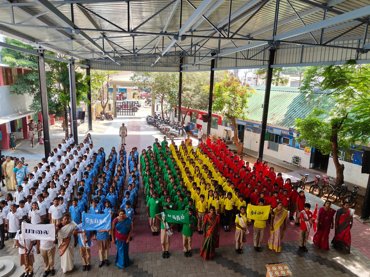 tnschoolsedu's tweet photo. மகிழ் முற்றம் (2026-27)
மாணவர் குழுத் தலைவர்கள் &amp; மாணவர் அமைச்சர்கள் பதவியேற்பு விழா அனைத்து அரசுப் பள்ளிகளிலும் மகிழ்வுடனும் ஆர்வத்துடனும் நடைபெற்றது.இடம்: மாநகராட்சி நடுநிலைப்பள்ளி,
மசக்காளிபாளையம்,
கோயம்புத்தூர்.
நாள்: 10-07-2026 https://t.co/aoAWV6AtlQ