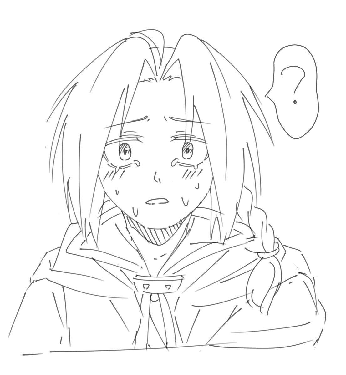 ERRRR_er_'s tweet photo. 泣き顔落書き https://t.co/5JiU7v29Dt