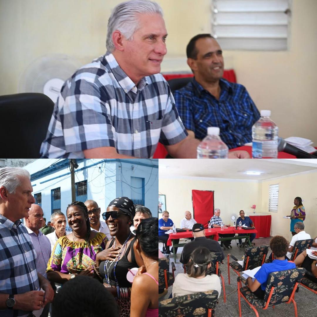IzquierdoAlons1's tweet photo. Participamos junto a nuestro Primer Secretario del  CCPCC y Presidente Miguel Díaz Canel, en intercambio con directivos y población en el municipio Centro Habana.
#LaHabanaViveEnMí https://t.co/F5VY2aYH4z