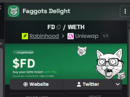 FaggotsDelight's tweet photo. dexscreener updated, X checkmark updating...

in time for FD friday. https://t.co/3SiwbwUYOS