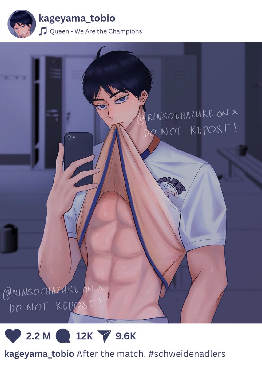 rinsochazuke's tweet photo. After the match.
Kageyama Tobio (21), Schweiden Adlers’ Setter💙 #kageyamatobio https://t.co/ammsq3R8dq