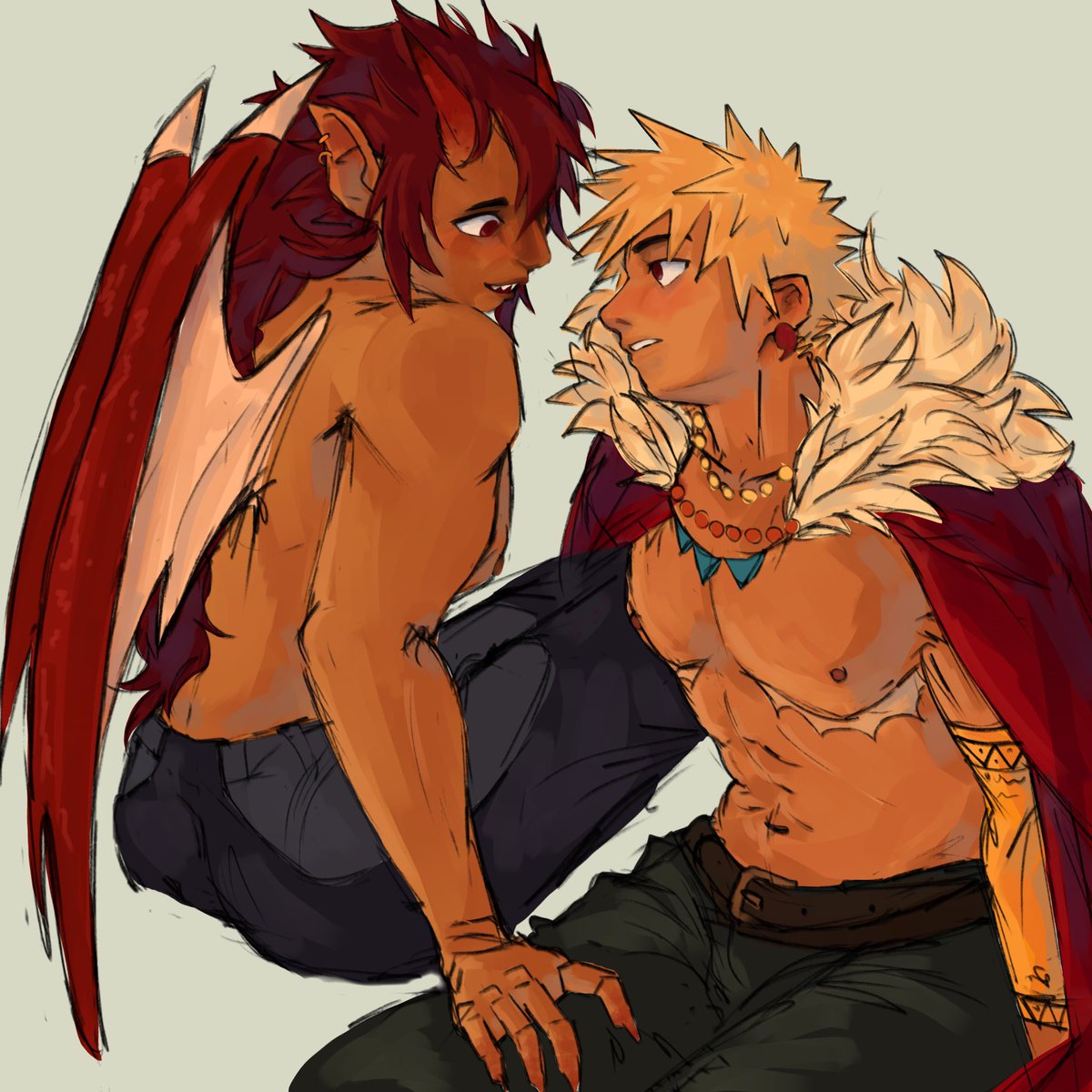 Mirwse_'s tweet photo. It takes me so long to draw cuz i attempt face angles i have no business attempting #bakukiri #bkkr #kiribaku #krbk #bakushima https://t.co/xO0wVcBPXK