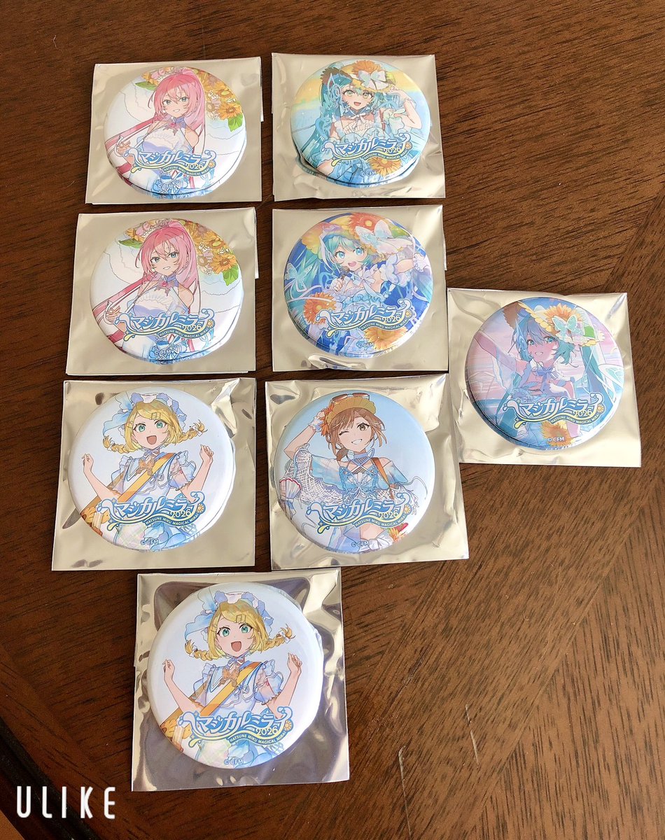 缶バッジはこんな感じでした！ 偏りが酷いという声を聞いていたので