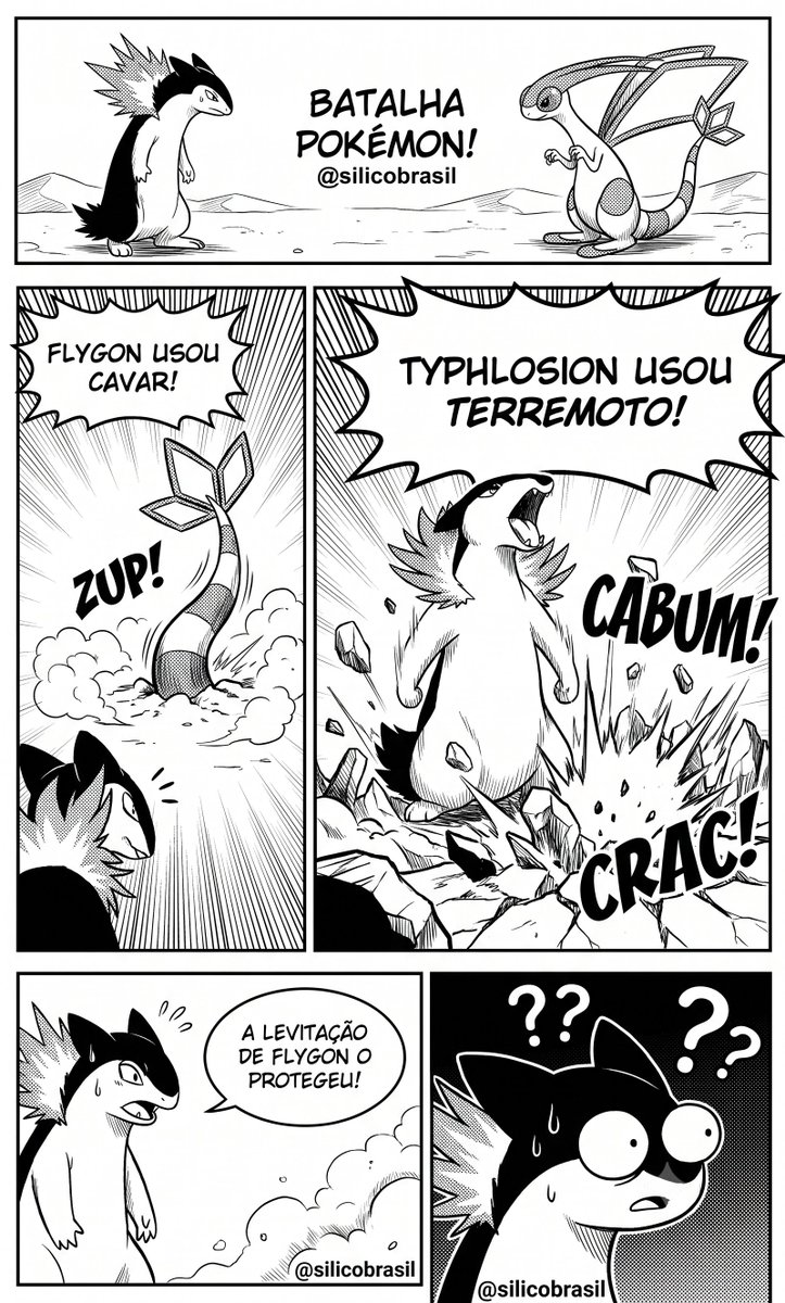 silicobrasil's tweet photo. O dragão tá enterrado, mas juridicamente flutuando.
Lógica Pokémon é crime com sprite fofo. 💀🐉🔥
#Pokemon #Flygon #Typhlosion #Levitate https://t.co/PywAfB4xEN