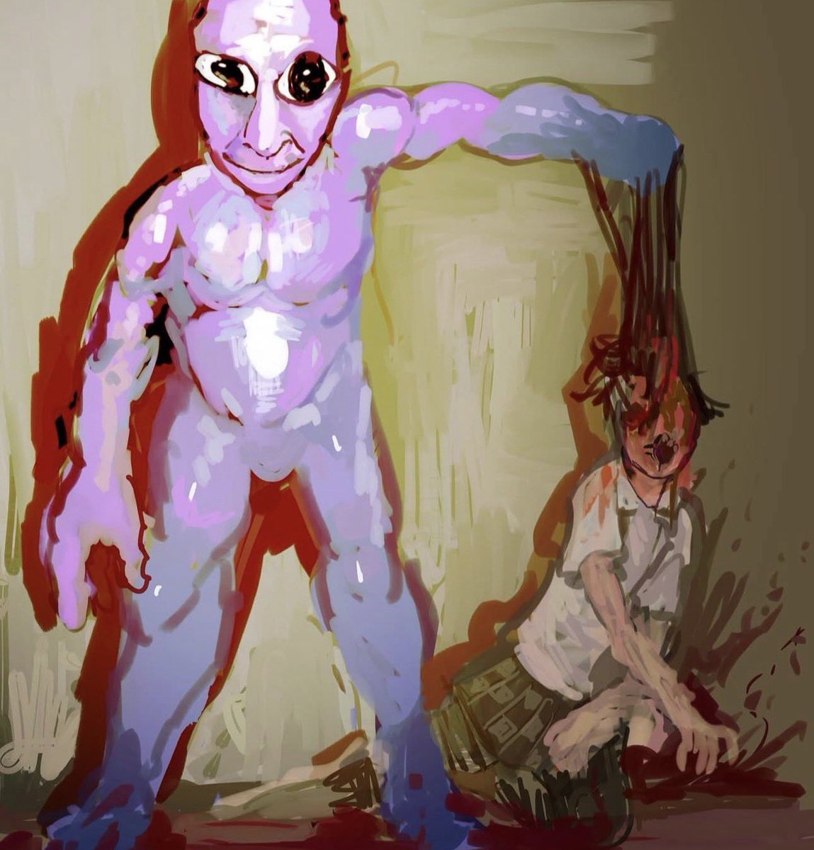 neatoshin's tweet photo. Ao Oni https://t.co/s9A4AVfNBW