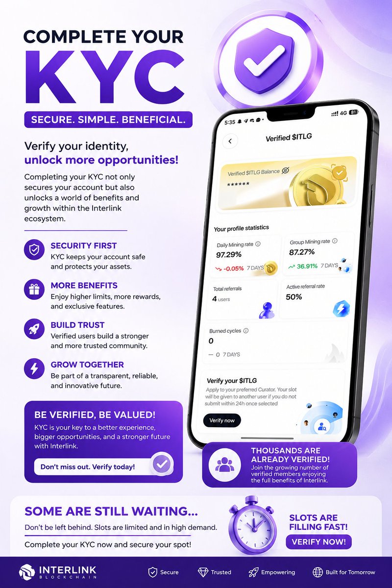 RShuaibu58585's tweet photo. We are happy to see that KYC is being rolled out and many community members are getting verified. However, there are still thousands of users patiently waiting.We kindly encourage the team responsible for KYC to continue processing . #INTERLINK #ITLG #ITL #interlinkseoulprvtemnnt https://t.co/HUDIWiOCcs