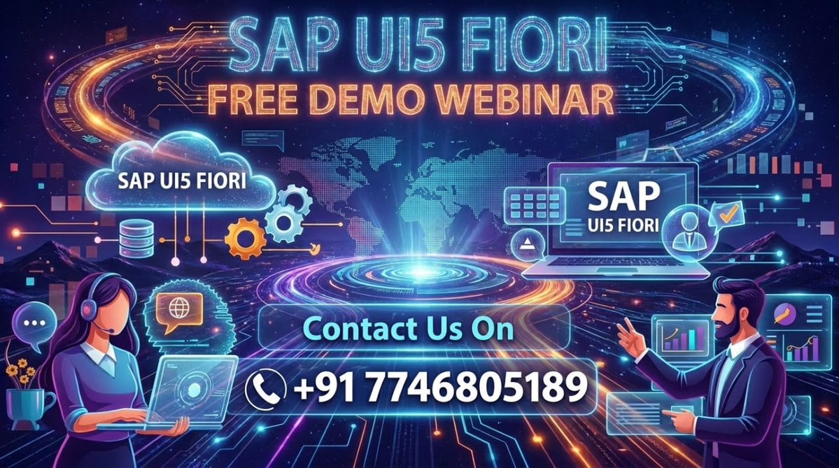 ambikeya_tech's tweet photo. New SAP UI5 Fiori Batch is Live!
Free Demo: https://t.co/Rmkh3oR4iQ
Enroll Now: https://t.co/mtbnP4GLaC
#SAPUI5 #SAPFiori #SAPTraining #SAPCareer #SAPJobs #S4HANA #FrontendDevelopment #SAPConsultant #OnlineTraining #CareerGrowth https://t.co/wW2t8nlZym