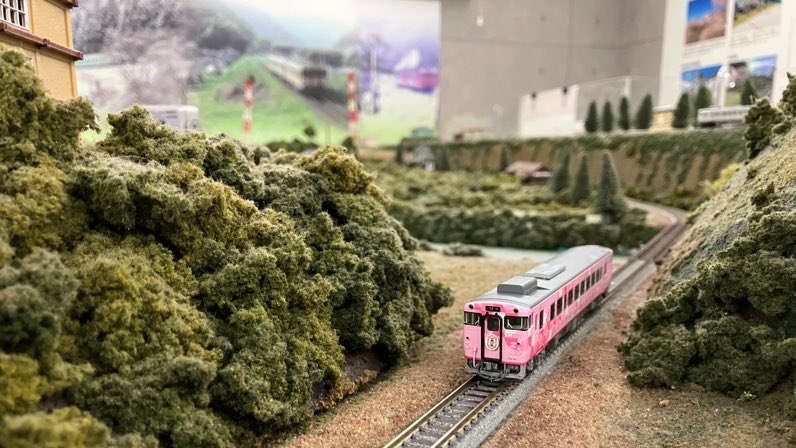 ☆オリジナルNゲージ続報☆ 現在、「SAKU美SAKU楽」の終着駅である津山