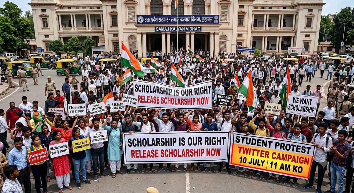 Ambrees88561501's tweet photo. Up scholarship 2025 26
इस बार छात्रवृत्ति में इतनी अनियमितता देखने को मिली 
कई छात्रों की छात्रवृत्ति अब कुछ वेरिफाई होने का बाद भी नहीं आ रही है ।
सरकार को इसपे तुरंत कार्रवाई करनी चाहिए ।
छात्रवृत्ति हमारा अधिकार है।
#release_upscholarship
#portal_reopen_upscholarship https://t.co/wEsNl0emnY