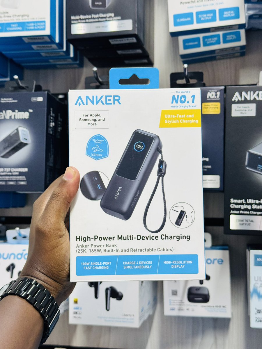 techscents_ke's tweet photo. Anker have some pretty good quality ๐ฅ
For instance the 165W 25K mAh Powerbank with intergrated USB C Cables that goes for just KSH 14500
They are also doing amazing audio products via @soundcoreaudio
#TechIt https://t.co/STvFwX3QP1