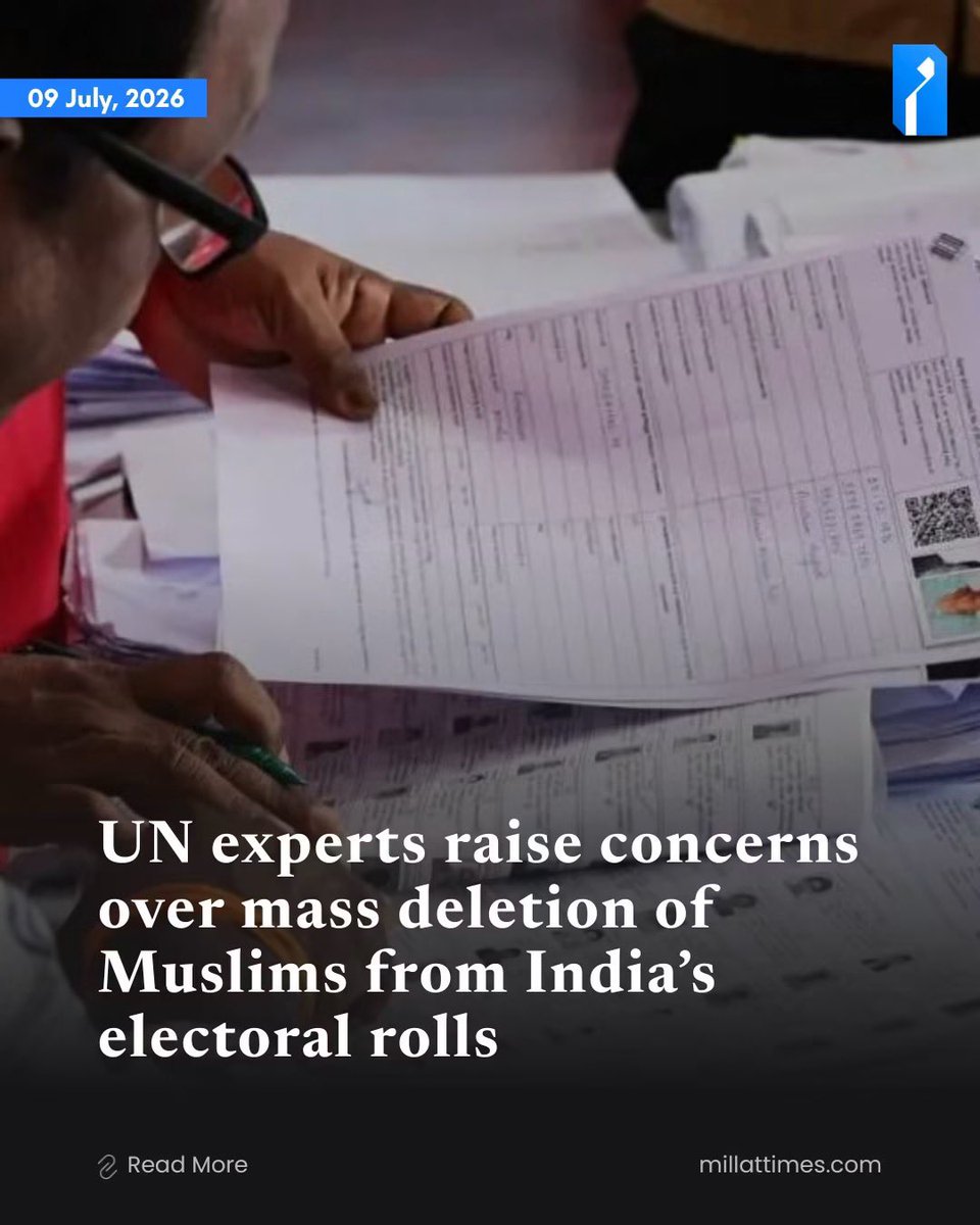 GuptaPragnya's tweet photo. Three independent United Nations human rights experts have asked India to respond to concerns that a nationwide voter roll revision exercise may have wrongfully removed millions of eligible voters from electoral rolls and disproportionately affected Muslims and other minority communities, according to an official U.N. communication made public this week.

Will India respond or implement its silent stance  this time again. Utterly shameful to watch such observations from international forums.