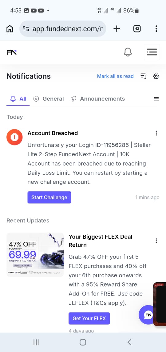 BitGeniushzk2's tweet photo. Please guy avoid trading @FundedNext account this is what they did to a friend of my everything he worked for just 4days to get his first payout they went behind his back and opened multiple positions and breached his account 
.
.
.
.
.
#خان_کی_قید_ملک_کا_نقصان 
#sabahnamazı https://t.co/sRCry6mdkH