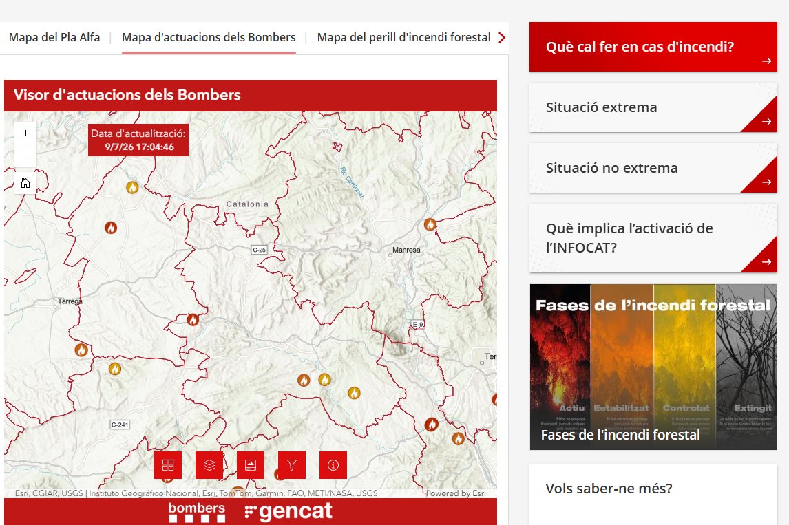 emergenciescat's tweet photo. 🌳🔥 Al web d'Incendis Forestals hi trobaràs informació sobre com prevenir-los, i les eines de vigilància i seguiment.
També pots consultar el visor de @bomberscat per veure els incendis que hi ha, i els principals consells d'autoprotecció:
https://t.co/Fq6VYtOwDP
#INFOCAT https://t.co/2075hN18IO