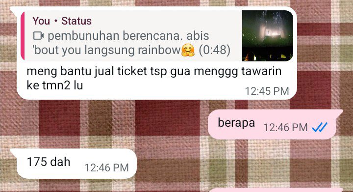 druqstc's tweet photo. WTS TIKET TSP‼️

- day 1/1 tix 175.000
- day 2/1 tix 180.000
- day 3/1 tix 175.000

#tsp #thesoundproject #zonauangㅤ #wts https://t.co/up7hlxs3sX