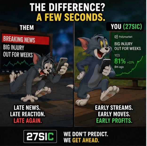 Bishopvhiz's tweet photo. At 27SIC, we believe preparation, timely information, and smart execution create the edge that leads to better decisions.

Stay informed. Stay prepared. Stay ahead.

27SIC — We don’t predict. We get ahead. 💚

@27SIC #Team3toWin27WC2026 https://t.co/bSNOCS3GLb