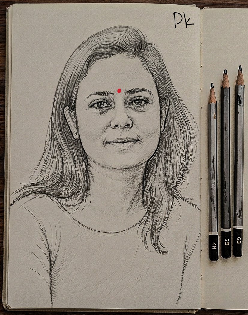 PraveenR_TisT's tweet photo. A tribute in graphite. ✍️Presenting my latest pencil sketch of Mahua Moitra, meticulously hand-drawn with graphite pencils to capture her confidence, expression, and personality.
#MahuaMoitra #PencilSketch #PortraitArt #GraphiteArt #RealisticDrawing #HandDrawn @MahuaMoitra https://t.co/SPeda8PuX3