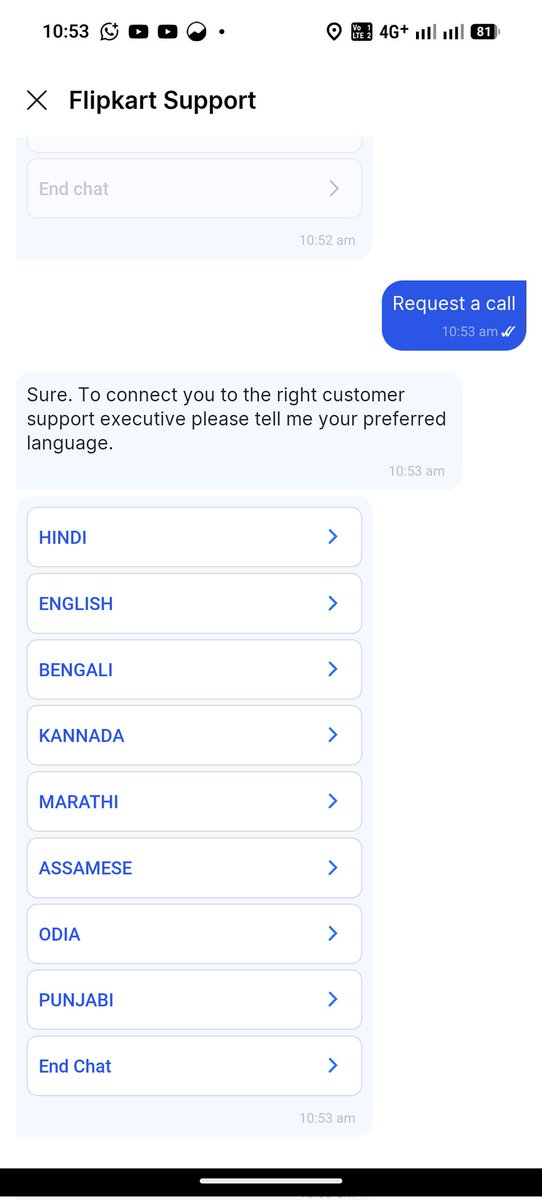 ArunPrakaash10's tweet photo. Soo great to see many languages there to contact in trouble for delivery but Tamil language has been taken out from @Flipkart support.Whether you have to learn another language in trouble or #Tamil language not suitable for communication!?  @voiceof_tvk @CMOTamilnadu https://t.co/unNINWQxch