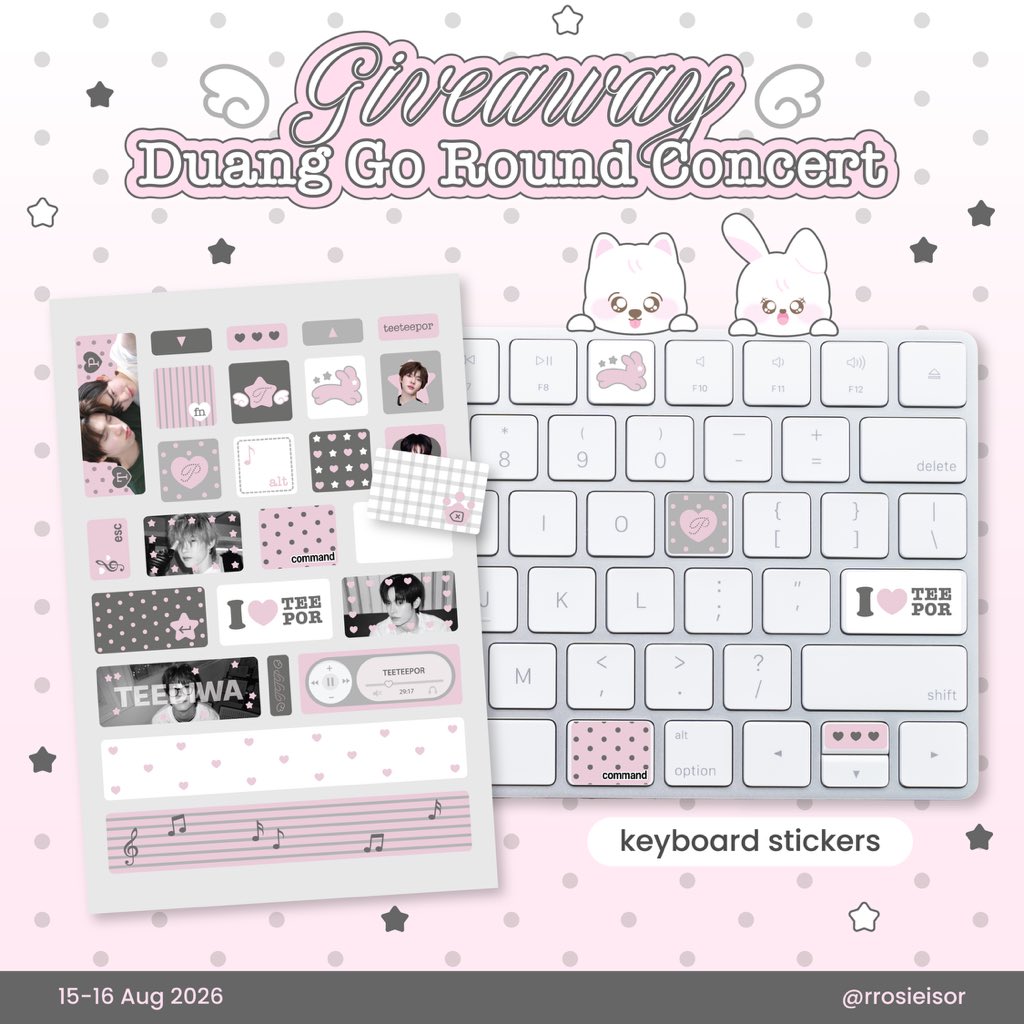 rrosieisor's tweet photo. pls rt, giveaway  ᧔࿔᧓ #DuangGoRoundConcert

sticker A5 : 
★ teeteepor ★ northotto

🪽 — 20 set

date : 15-16 aug 2026
time : tba
🎪 impact arena

#เจอด้วงที่อิมแพคนะเธอ #ตี๋ตี๋ป๋อ #นอร์ทอ๊อตโต้ https://t.co/uNP59IubEB