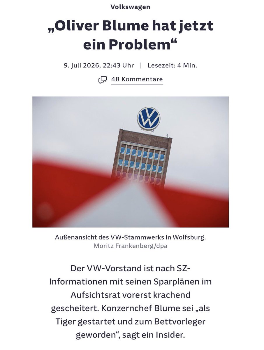 Faktencheck2030's tweet photo. 🚨Die deutsche Autoindustrie hat das unfassbare Kunststück fertiggekriegt, sich durch Lobbyismus und korrupte Politiker selbst zugrunde zu richten.
#VW #Stellenabbau https://t.co/UQloKc8ZVr