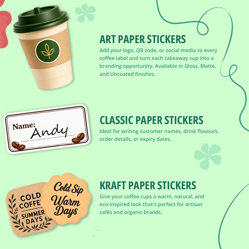 SingaPrinting's tweet photo. Serving up summer vibes? โ๏ธ
Refresh your takeaway coffee cups with custom stickers made for the season. โ
Swipe through for some inspiration โจ
Get yours printed ๐ https://t.co/Iap9qmed4y
#coffeelabels #customstickers #PrintedBySingaPrinting #sgsmallbiz #StickerPrinting https://t.co/mat5Z3cHJI