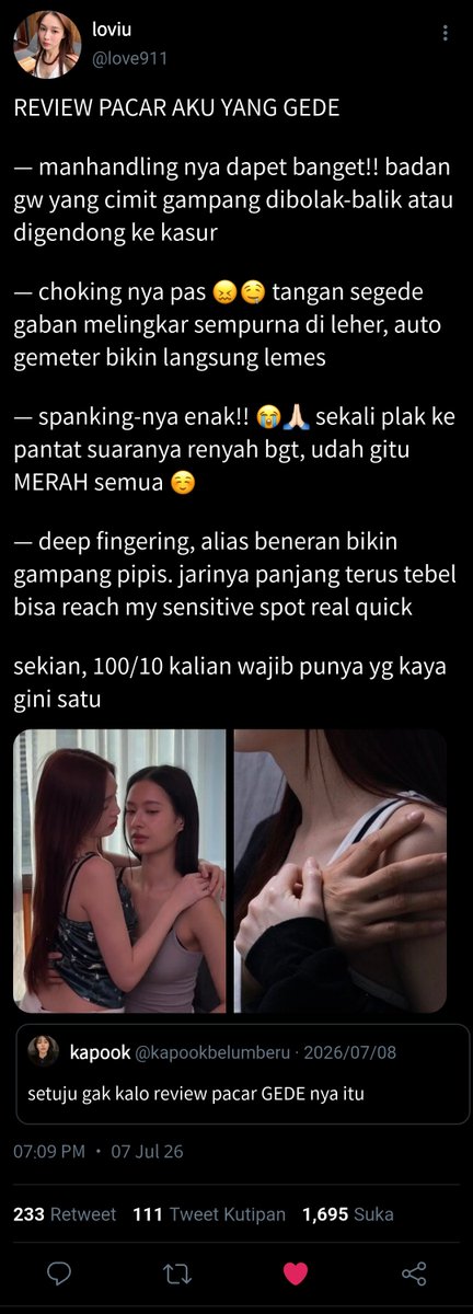 sedated0411's tweet photo. 3. Review pacar gede: “Wajib punya yang kaya gini satu. ” https://t.co/6E8x5yJR6W