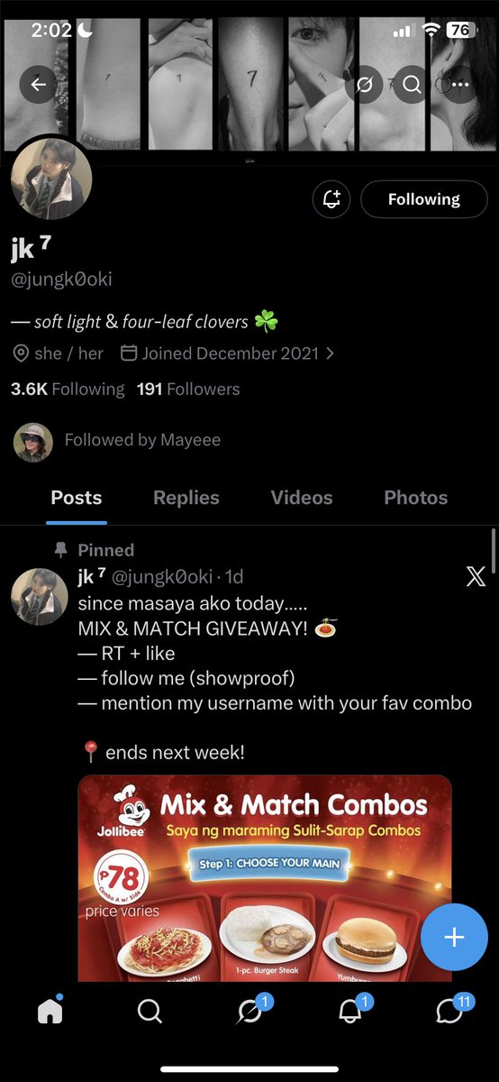 byutaefulseoul's tweet photo. @jungk0oki @jungk0oki 

spag and fries, burger and float, jolly hotdog and fries, pwede lahat ng food sa jabee emz HAHAHAHAHA thank u po for thiss https://t.co/O4fxVVzFul