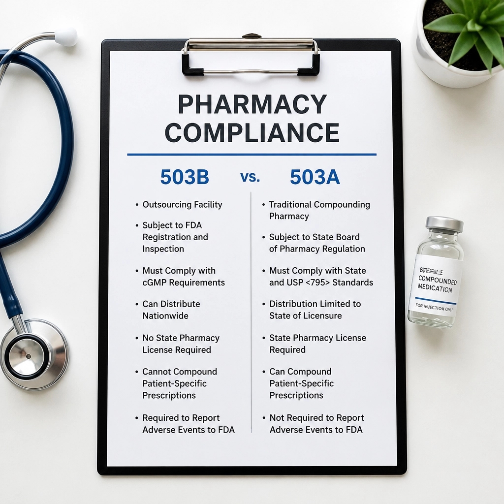 The FDA fired a warning shot. 503B vs 503A: do you know the difference? Safety & oversight vary. Avoid mystery meds. 🏥 Guide: https://t.co/s4Z28SsoxC #GLP1 #FDA #Telehealth #WeightLoss