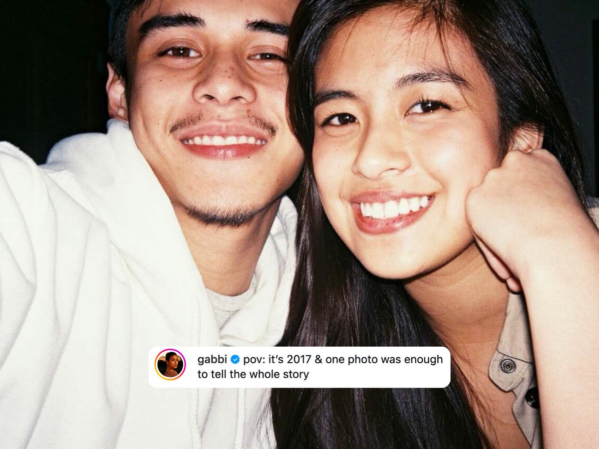 gmanetwork's tweet photo. A SWEET #GABLIL THROWBACK π
#GabbiGarcia took a little trip down memory lane as she shared a sweet throwback photo with longtime boyfriend #KhalilRamos, capturing the couple young and in love.
πΈ: gabbi / Instagram https://t.co/yZlCLCeVL6