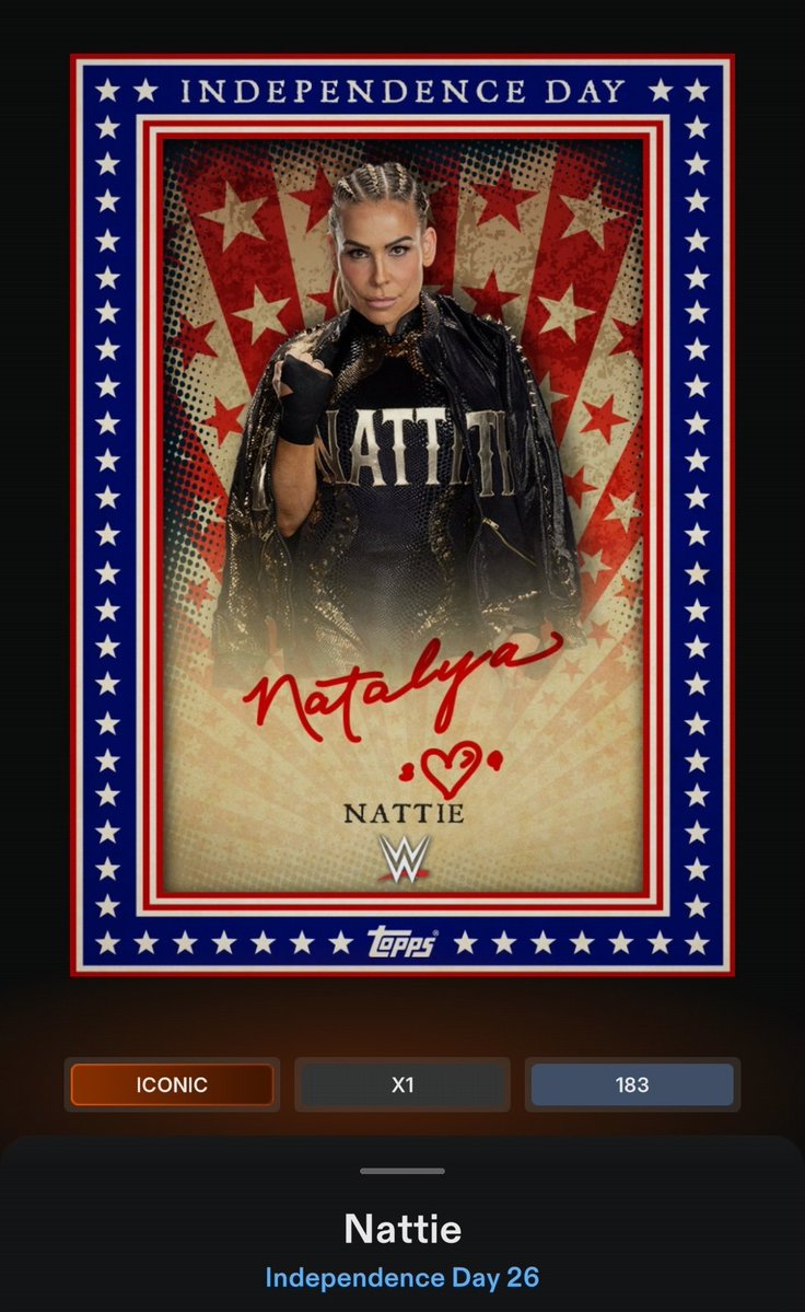 Tharealsstone's tweet photo. @NatbyNature Check out this literally Iconic card I just got in @ToppsSLAM!
#LowKeyLegend https://t.co/rZXvpChZbf
