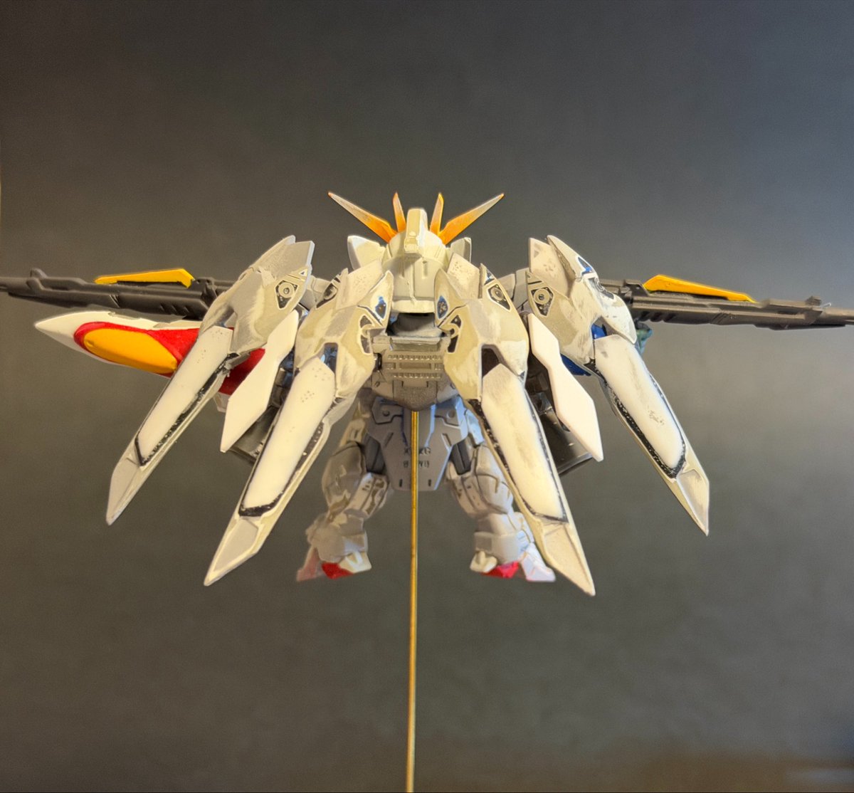 wingG_ew's tweet photo. ガンダムコンバージ

ウイングガンダム　プロトゼロ

ウイングバインダーは展開状態と収納状態の両方可能です。

#GUNDAMCONVERGE
#ガンダムコンバージリペイント 
#ガンダムコンバージ改造
#ガンダムW
#ウイングガンダムゼロ https://t.co/RkCOtETL1o