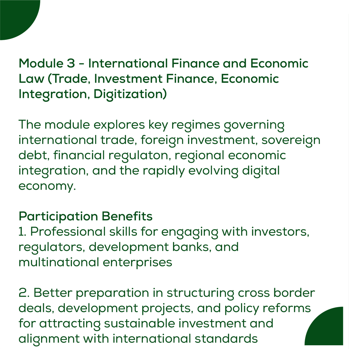 Nigeria_ILA's tweet photo. CASIL Modules Breakdown and Participation Benefits
The Certificate of Advanced Studies in International Law and Diplomacy (#CASIL), co-organized by the International Law Association-Nigerian Branch and @nialsorg, presents brilliant minds across the Nigerian legal landscape with an opportunity to gain professional knowledge of international legal perspectives and requirements for #career #advancement and #professional #development.