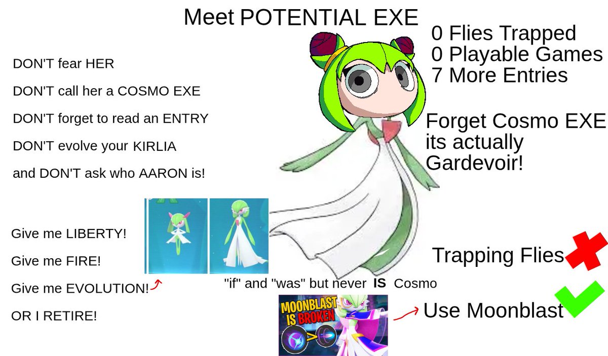 ns1llyx's tweet photo. SLANDERING @SporeCrasher'S GARDEVOIR EXE (TY @ActualDuncachi for this LOVELY idea) https://t.co/Lsy5dAgKbh