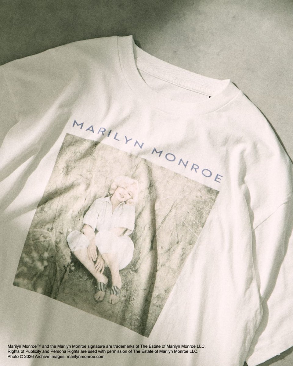 JEANS_FACTORY's tweet photo. 色褪せない魅力を、
ヴィンテージライクな一着に。
Marilyn Monroe生誕100周年を記念した
コラボレーションLOOK。

#MarilynMonroe #ジーンズファクトリー https://t.co/3DplGBsdeX