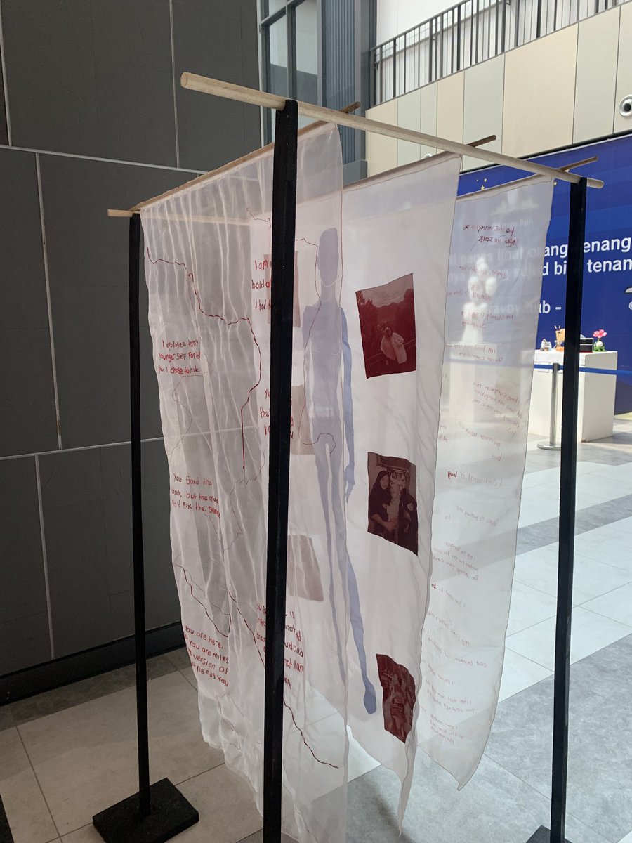 icecioffee's tweet photo. "The Invisible Child's Plea"
2026
Organza Fabric, Organdy Fabric, Thread, Needle, Glass Pencil, Print on Fabric
150 x 85 cm

#art #textileart https://t.co/LLaSVQ2f2C