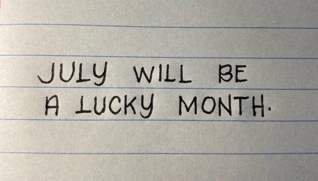 RymLuck's tweet photo. july will be a lucky month. https://t.co/njrnwoHoSK