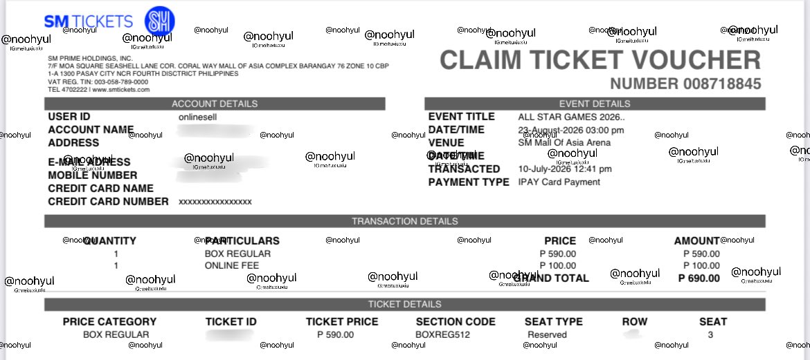 noohyul's tweet photo. wts lfb
star magic all star games 2026

(1) box regular 512
same price + online fee only
• PHP 690 — still unclaimed.

payo prio/ 50% dp, bal kaliwaan
can do meet-up tomorrow din~
*meet-up place: MOA/ lalamove

DM to claim~ 
will entertain sure buyers only.

#AllStarGames2026 https://t.co/MIagR5AX8G