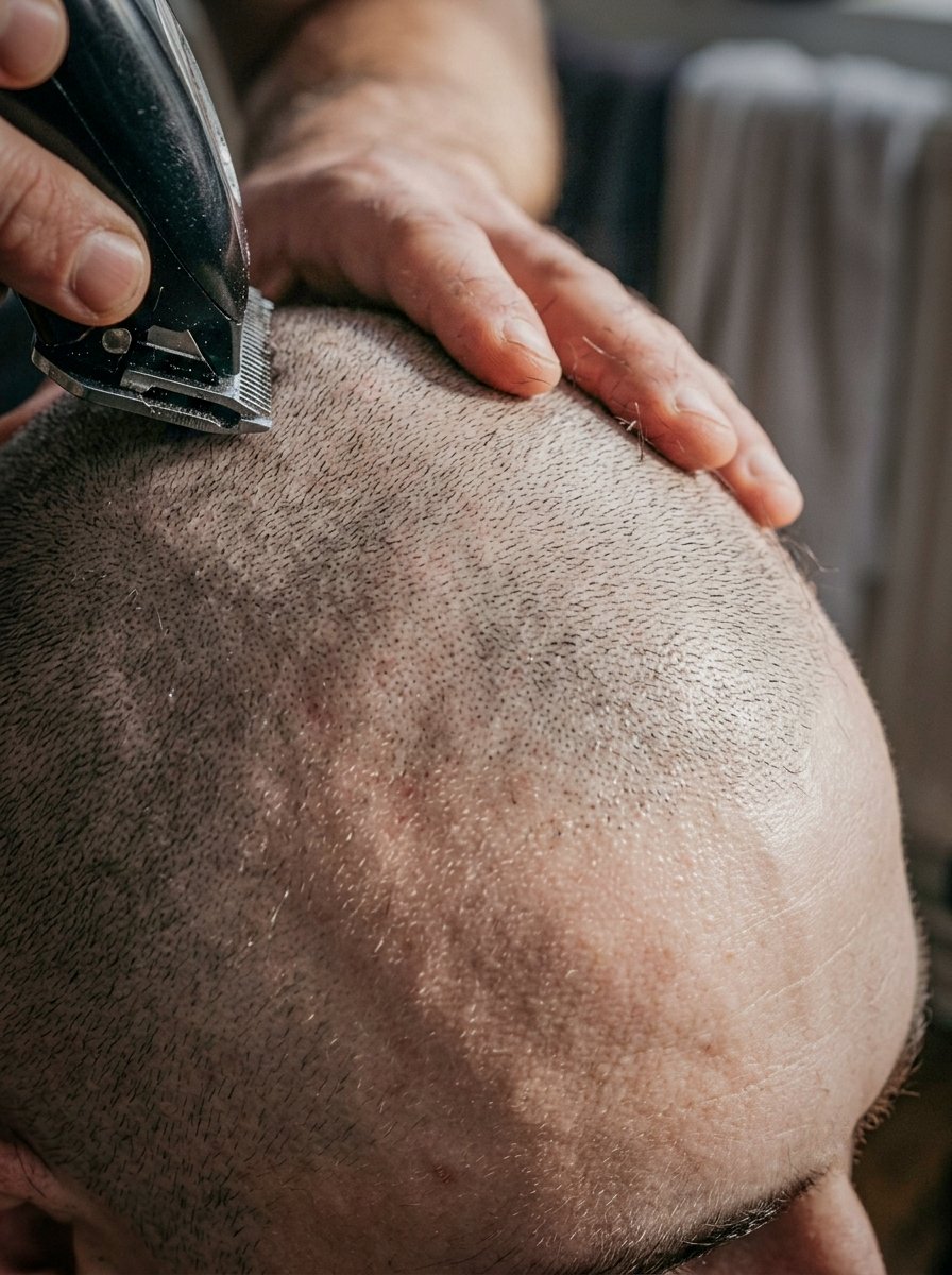 Buzzitallofff's tweet photo. I've asked him to give me a buzzcut - he purposely forgot to put on the guard... ๐จ๐ผโ๐ฆฒ๐ช
What do we think of the result lads?
#Bald #SummerBuzzcut #ShavedHead #Skinhead #ForcedShave #ShorterthanExpected #WhereIsTheBuzzcut https://t.co/jMDeGxlSE2