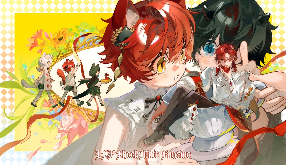 lcfcheckmate's tweet photo. Red in a cup 🍎

Thank you @vioarry for this amazing zine cover!

#lcf_checkmate https://t.co/inH7ap0mwl