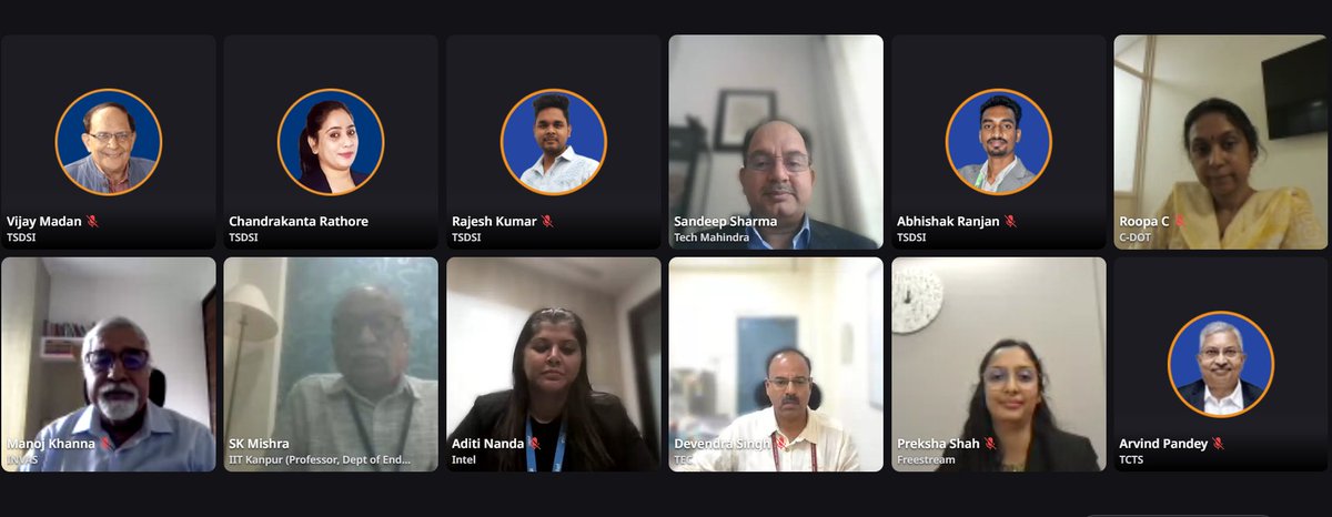 telenet_mag's tweet photo. A glimpse of Session 05, "Priority Verticals &amp; Transformative Use Cases in 6G," at the TSDSI Tech Deep Dive Conference 2026 (TTDD 2026), 9th edition

#TSDSI #TTDD2026 #6G #IMT2030 #6GPlatform #Bharat6G #DigitalPublicInfrastructure #AInative #PriorityVerticals #StartupEcosystem https://t.co/ha1rWOXmy1