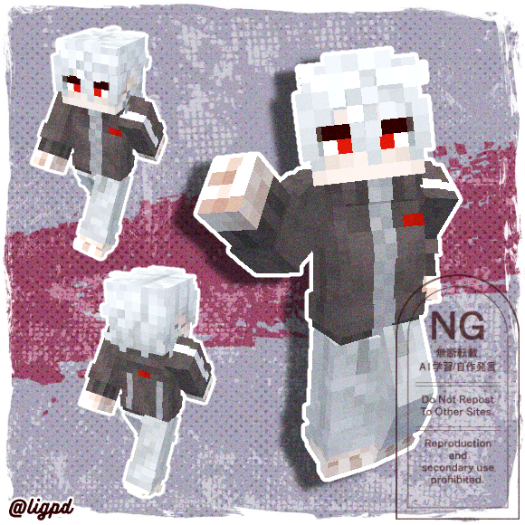 ligpd's tweet photo. #KuzuArt
#マイクラスキン https://t.co/bsep2mRvqy