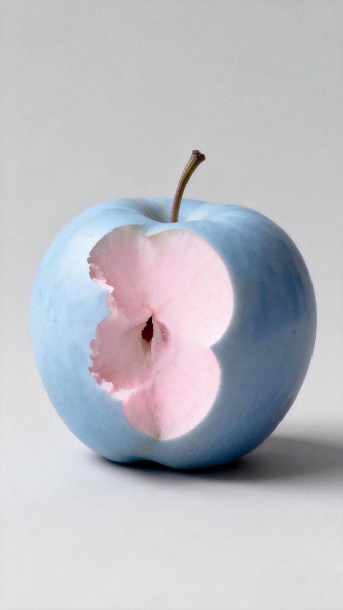 vibes_of_AI's tweet photo. 💙A blue apple promises one story.

The first bite tells another.
#FantasyArt #CreativeArt #Surreal #Imagination #MindBending #DigitalArt #AIart #VisualArt #Fantasy #ConceptArt https://t.co/YE3ZWcbif0